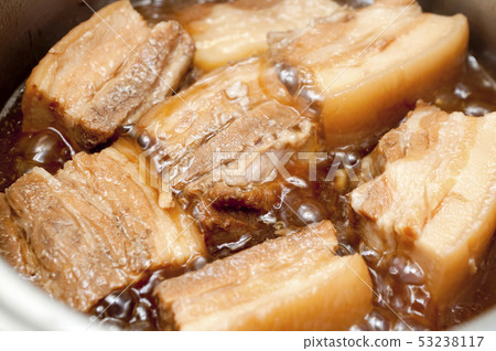 Rough dish during cooking (simmered pork) Rough dish during cooking (simmered pork) 53238117
