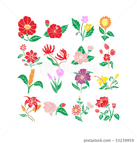 Flower Leaf Illustration Design Template Vector Flower Leaf Illustration Design Template Vector 53239959