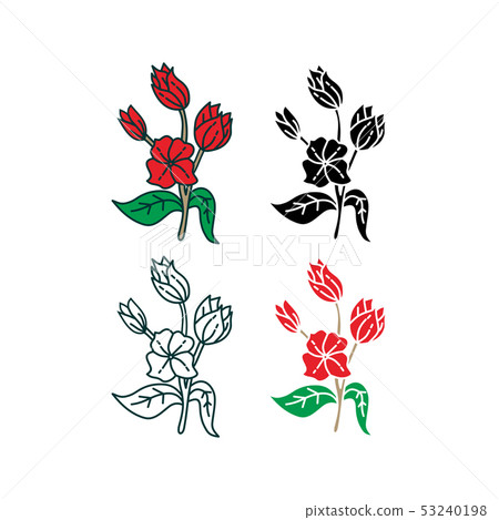 Flower Leaf Illustration Design Template Vector Flower Leaf Illustration Design Template Vector 53240198