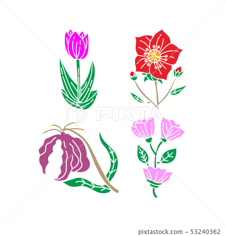 Flower Leaf Illustration Design Template Vector Flower Leaf Illustration Design Template Vector 53240362