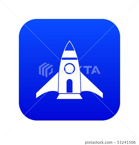 Rocket icon digital blue Rocket icon digital blue 53241506