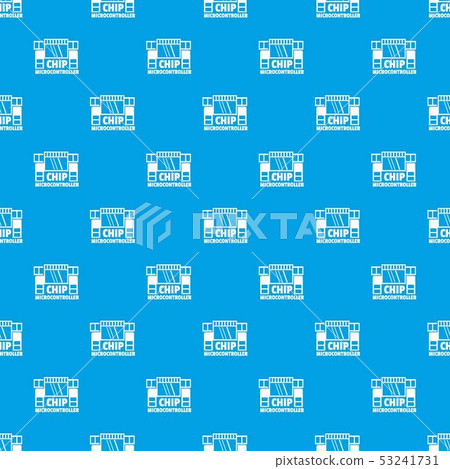 Chip microcontroller pattern vector seamless blue - Stock Illustration ...
