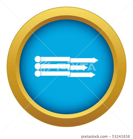 Infographic arrows icon blue vector isolated - Stock Illustration ...
