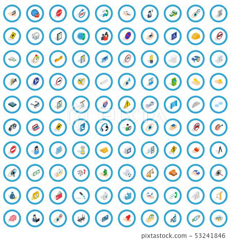 100 care icons set, isometric 3d style 100 care icons set, isometric 3d style 53241846