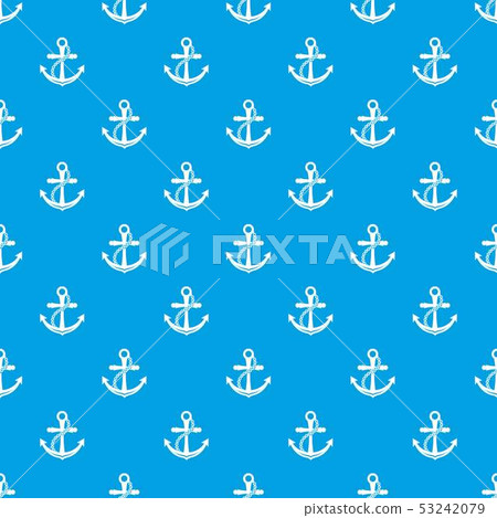 Anchor pattern vector seamless blue 53242079