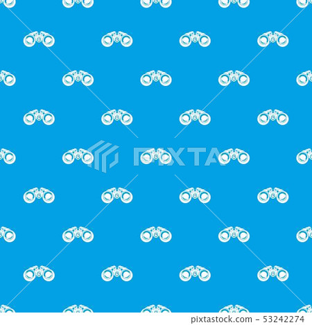 Binocular pattern vector seamless blue 53242274