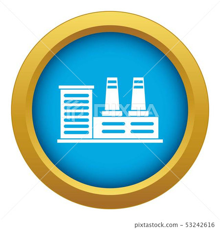 Power plant icon blue vector isolated Power plant icon blue vector isolated 53242616