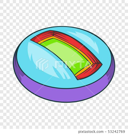 Round indoor stadium icon, cartoon style Round indoor stadium icon, cartoon style 53242769
