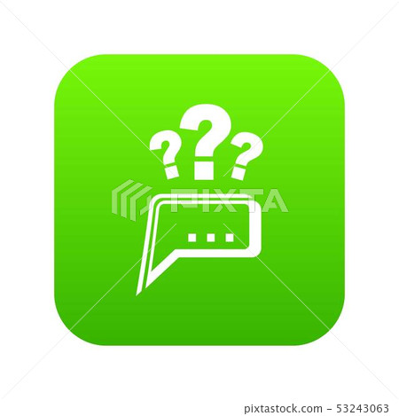 Question icon green vector Question icon green vector 53243063