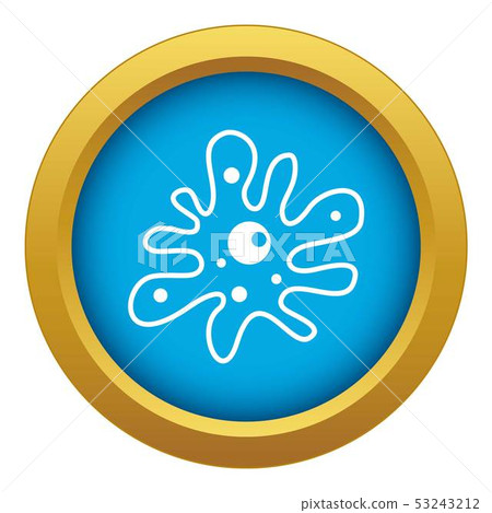 Amoeba icon blue vector isolated Amoeba icon blue vector isolated 53243212