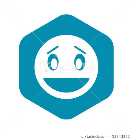 Confused emoticon icon, simple style Confused emoticon icon, simple style 53243232