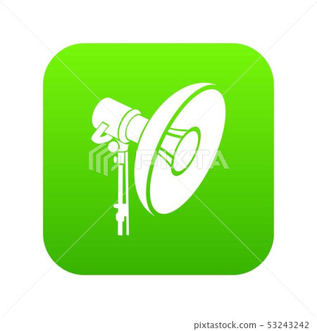 Professional studio light icon green vector Professional studio light icon green vector 53243242