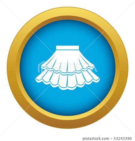 Skirt icon blue vector isolated Skirt icon blue vector isolated 53243390