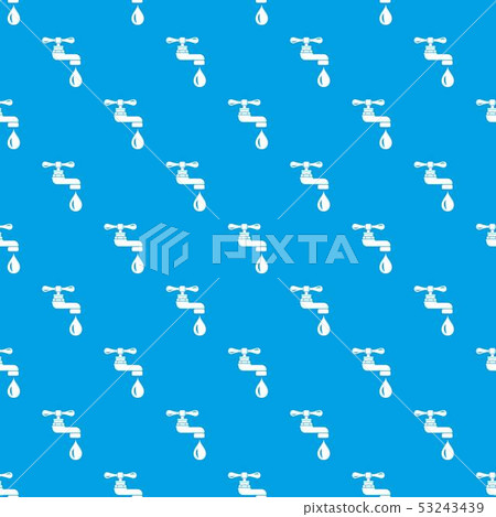 Water tap pattern vector seamless blue 53243439