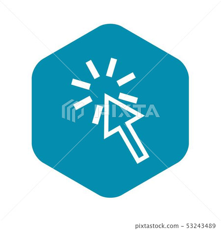 Click icon, simple style 53243489