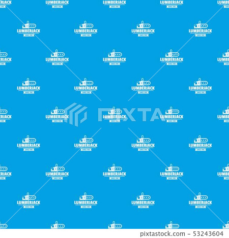 Lumberjack pattern vector seamless blue - Stock Illustration [53243604 ...