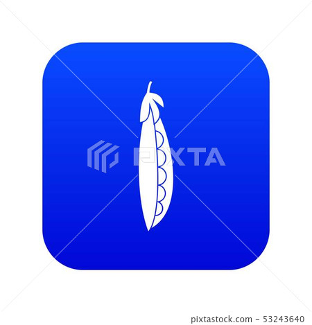 Fresh peas icon digital blue 53243640