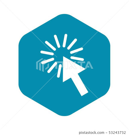 Click icon, simple style Click icon, simple style 53243732