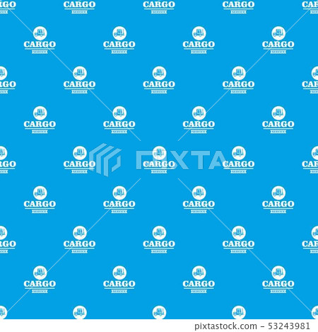 Cargo service pattern vector seamless blue Cargo service pattern vector seamless blue 53243981