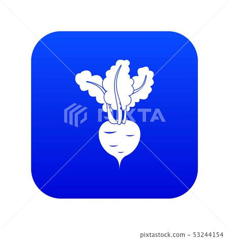Fresh beetroot icon digital blue 53244154