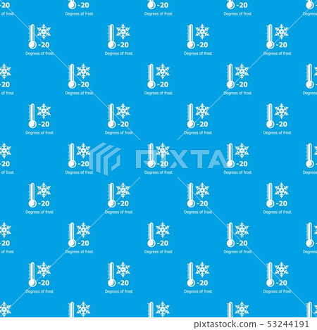 Frost pattern vector seamless blue Frost pattern vector seamless blue 53244191