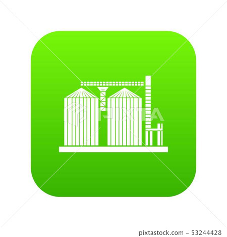 Tower plant icon green vector Tower plant icon green vector 53244428