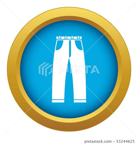 Jeans icon blue vector isolated Jeans icon blue vector isolated 53244625