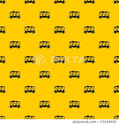 Railway wagon pattern vector 53244930