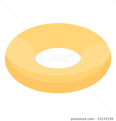 Inflatable swim ring icon, isometric style Inflatable swim ring icon, isometric style 53245299