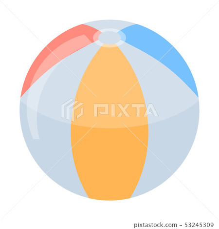 Beach ball icon, isometric style Beach ball icon, isometric style 53245309