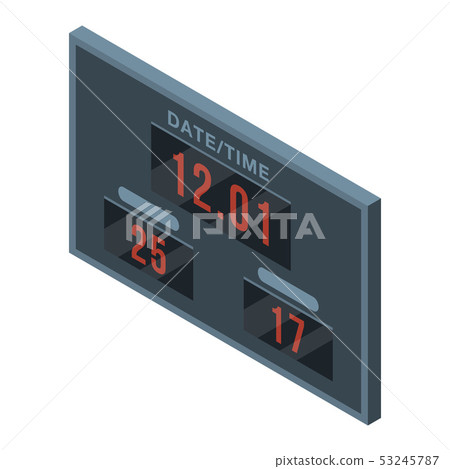 Table sport score icon, isometric style 53245787