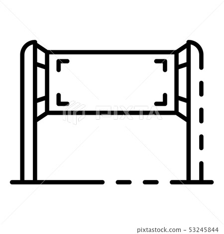 Textile banner ad icon, outline style Textile banner ad icon, outline style 53245844