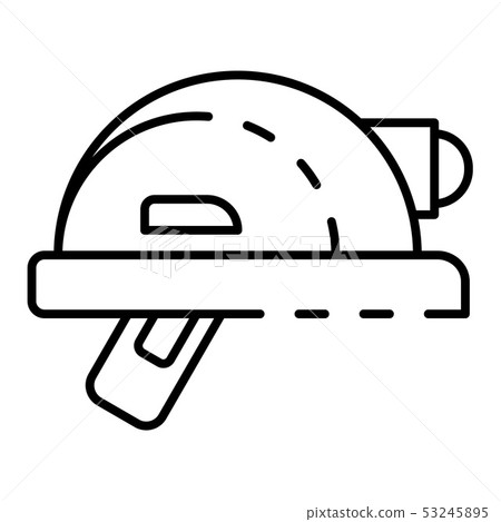 Architectural helmet icon, outline style 53245895