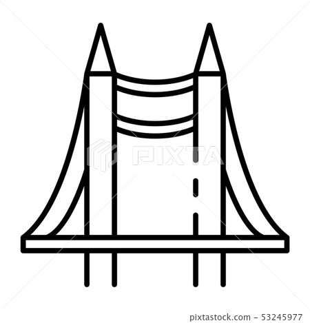 Desk bridge project icon, outline style Desk bridge project icon, outline style 53245977