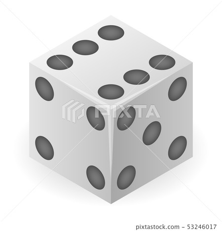 Hazard dice icon, isometric style Hazard dice icon, isometric style 53246017