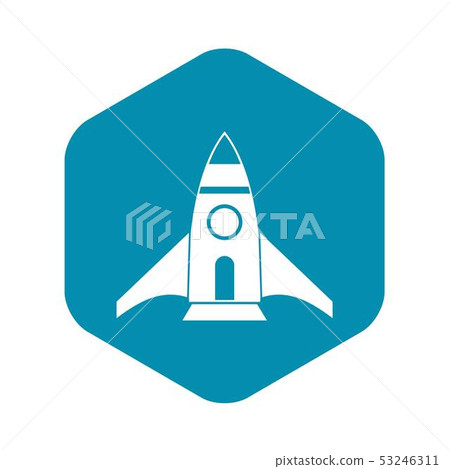 Rocket icon, simple style Rocket icon, simple style 53246311