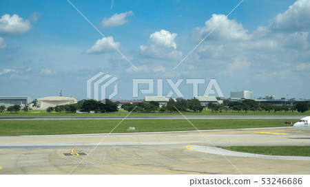 Airplane parking on Bangkok International Airport 53246686