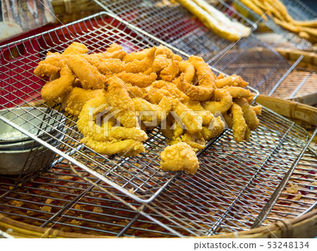 fried squid rings breaded and seafood 53248134