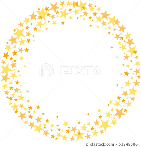 Star ring illustration yellow Star ring illustration yellow 53249590