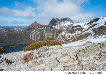 Cradle mountain in winter season of Tasmania, Aus. 53249889