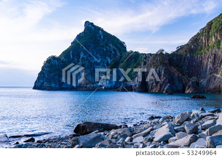 (Shizuoka Prefecture) Nishi Izu Unmi Mt. Hatoshi (Eboshiyama) Evening view 53249964