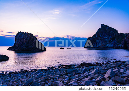 (Shizuoka Prefecture) Nishi Izu Unmi Mt. Hatoshi (Eboshiyama) Evening view 53249965