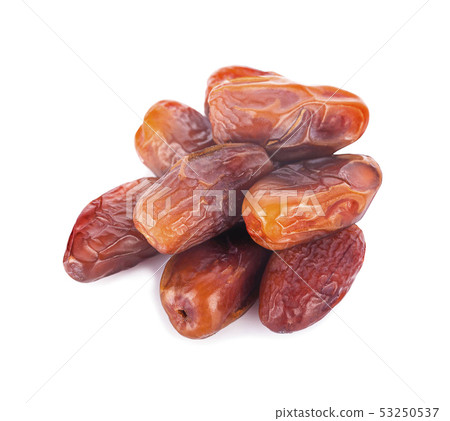 dried fruits from date palm isolated on white dried fruits from date palm isolated on white 53250537