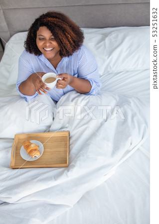 positive beautiful woman having a snack positive beautiful woman having a snack 53251632