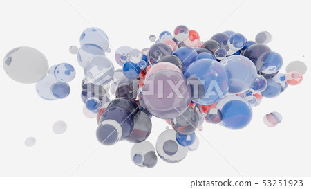 Abstract background with 3d spheres - Stock Illustration [53251923] - PIXTA