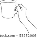 拿著一個杯子的手 53252006