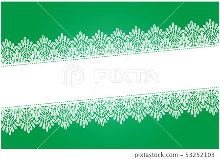 Lace Material Postcard Background Green Lace Material Postcard Background Green 53252103
