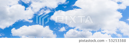 panorama sky and cloud in summertime beautiful 53253388