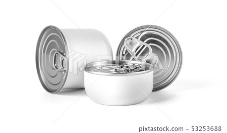 metal cans on a white background 53253688