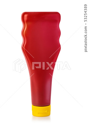 Bottle of Ketchup isolated on white background Bottle of Ketchup isolated on white background 53254389